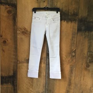 Hudson Colin Flap Lilac Crop Skinny Jeans